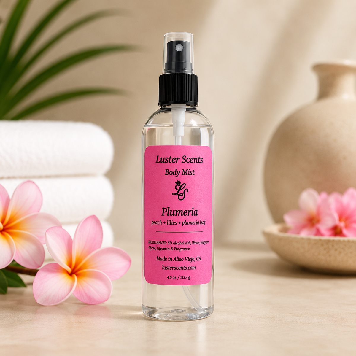 Plumeria - 4 oz Body Mist