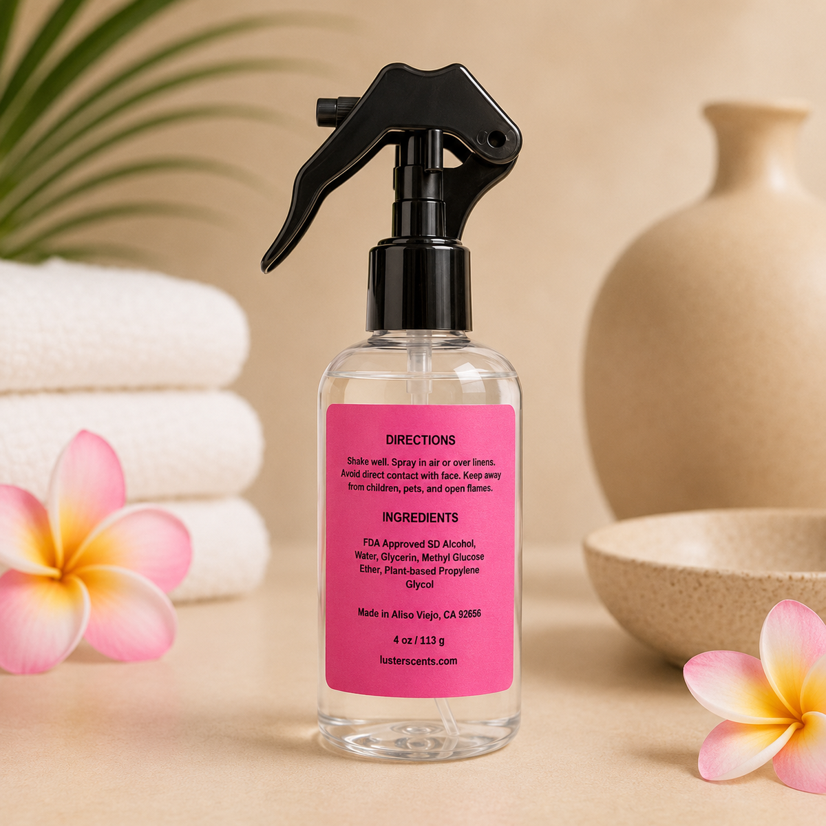 Plumeria - Medium 4 oz Room Spray