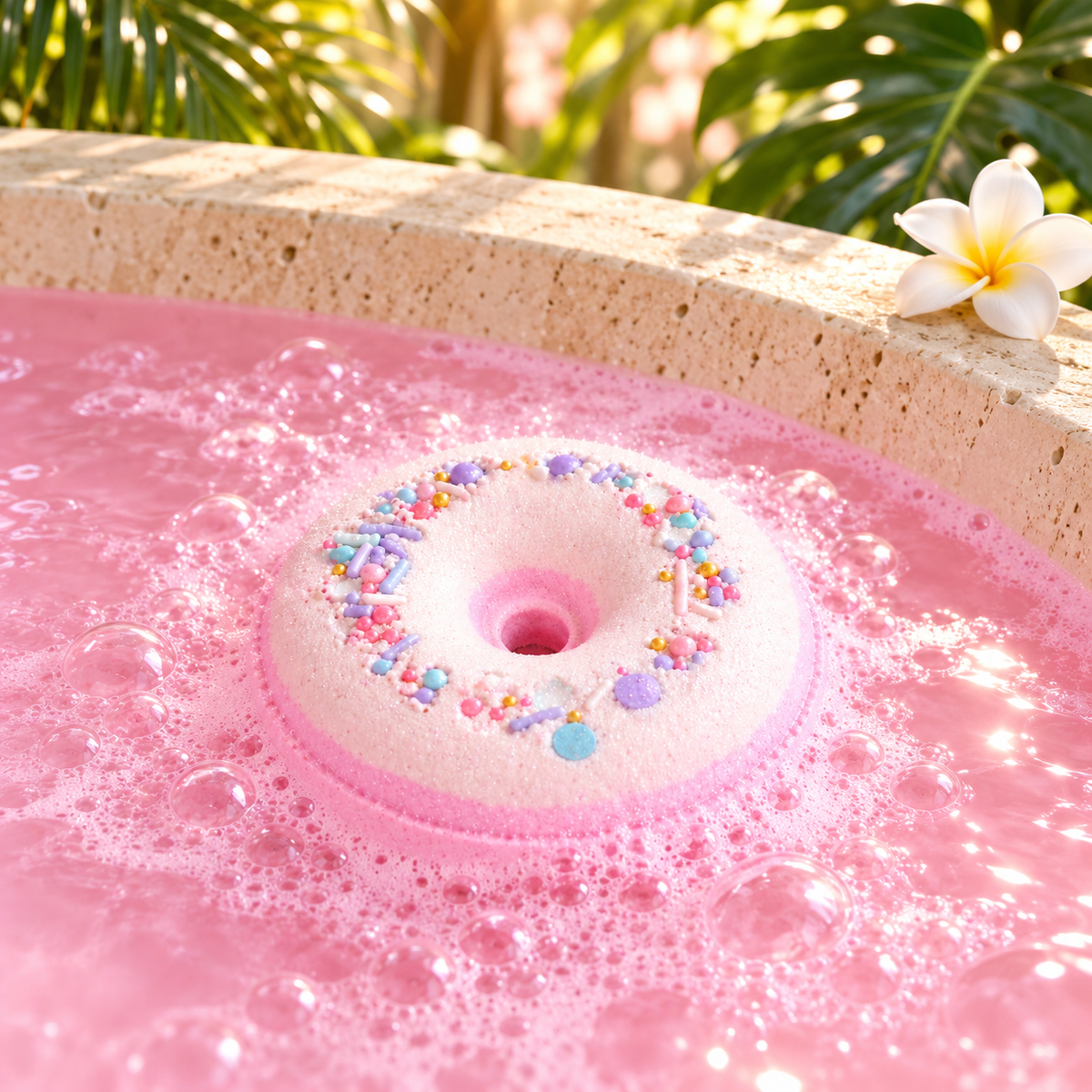 Strawberry Milk Shake - Donut Bath Bomb